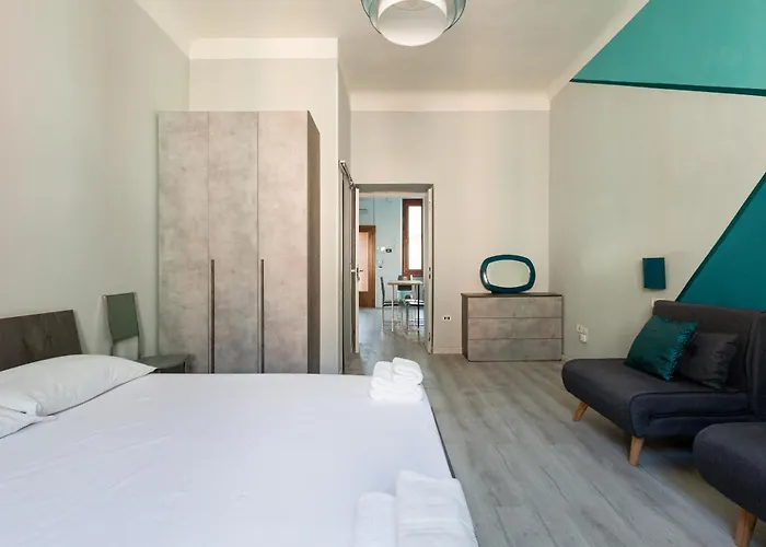 Apartment Guesthost - Turquoise Mini Flat Near Fs